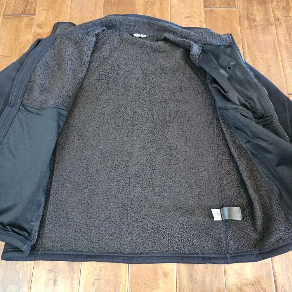 The North Face full zip sherpa lined jacket men's size XL